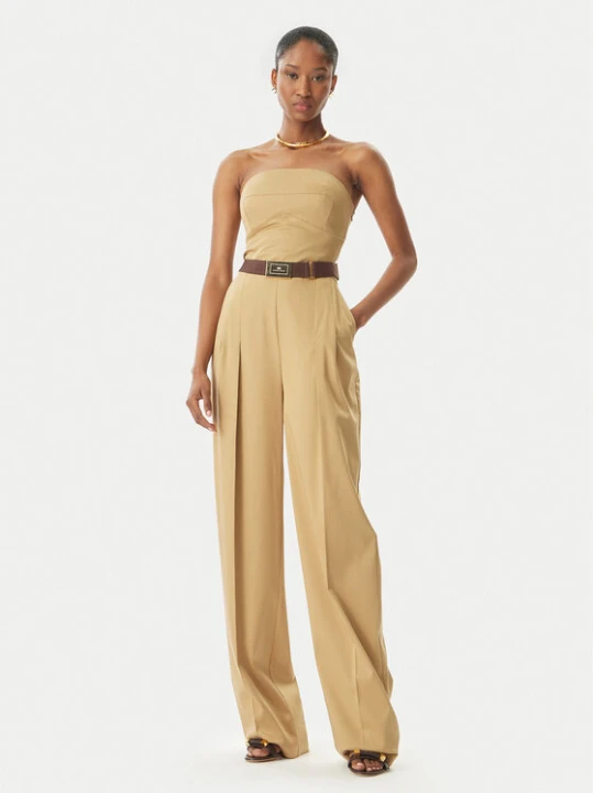 Zdjęcie produktu Elisabetta Franchi Kombinezon TU05152E2 032 Beżowy Regular Fit