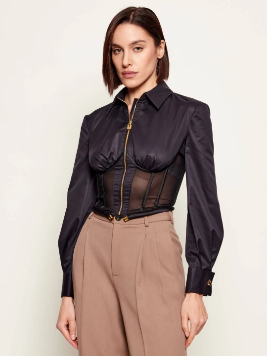 Zdjęcie produktu Elisabetta Franchi Koszula | Cropped Fit czarny
