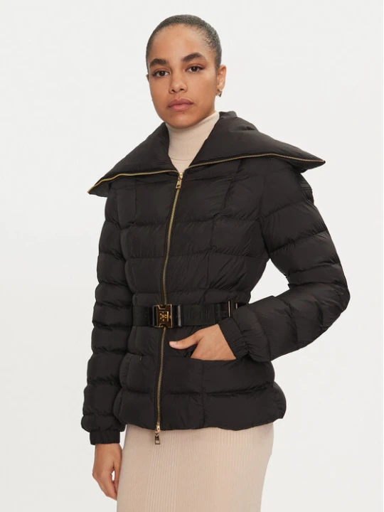 Zdjęcie produktu Elisabetta Franchi Kurtka puchowa PI-76D-46E2-X680 Czarny Regular Fit