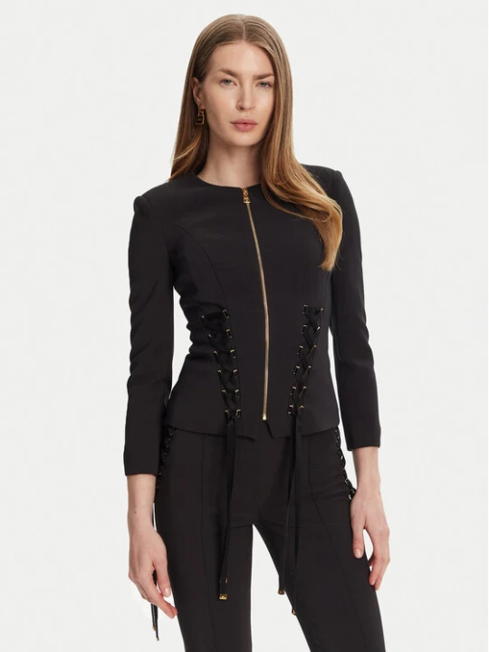 Zdjęcie produktu Elisabetta Franchi Marynarka GI-135-51E2 Czarny Regular Fit
