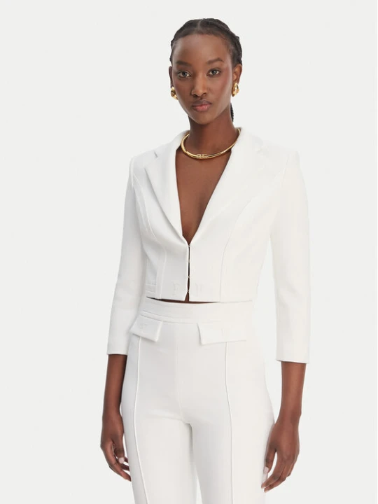 Zdjęcie produktu Elisabetta Franchi Marynarka GI-222-61E2-V420 Biały Regular Fit