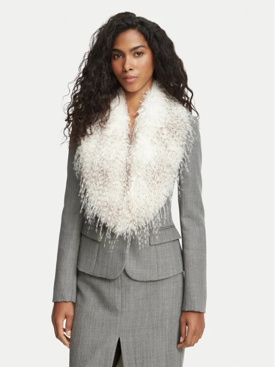 Zdjęcie produktu Elisabetta Franchi Marynarka GI-289-67E2-V740 Szary Slim Fit