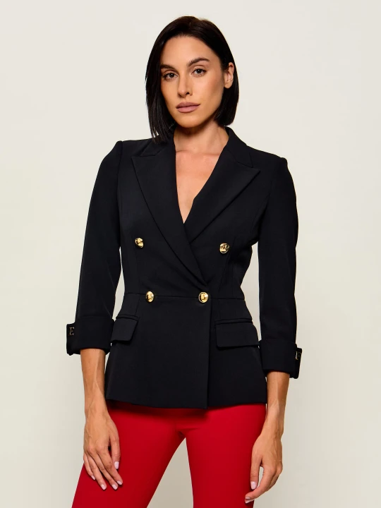 Zdjęcie produktu Elisabetta Franchi Marynarka | Slim Fit czarny