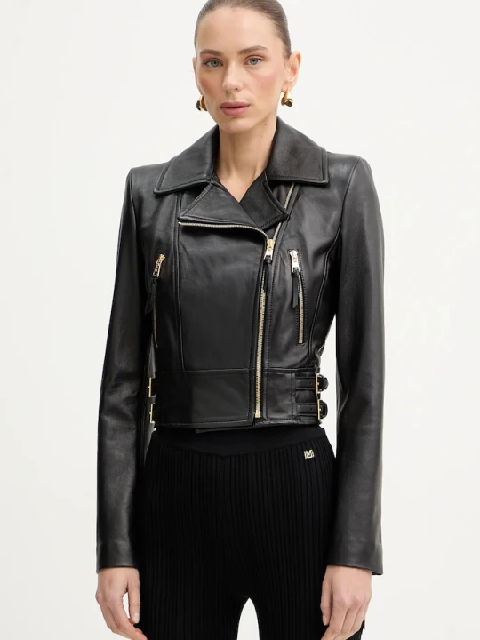 Zdjęcie produktu Elisabetta Franchi ramoneska skórzana czarny