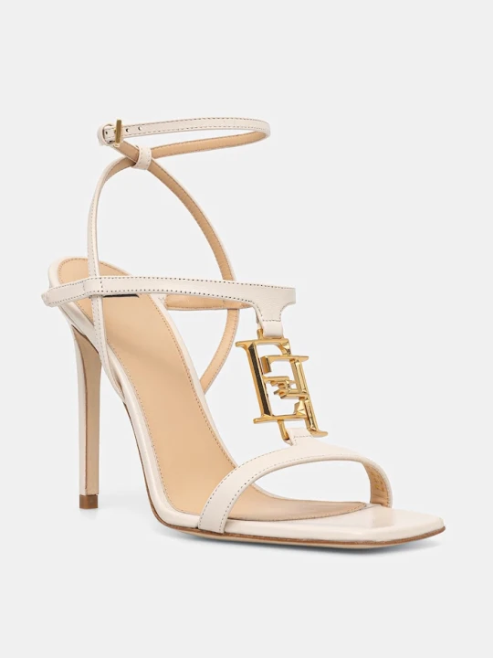 Zdjęcie produktu Elisabetta Franchi sandały skórzane beżowy
