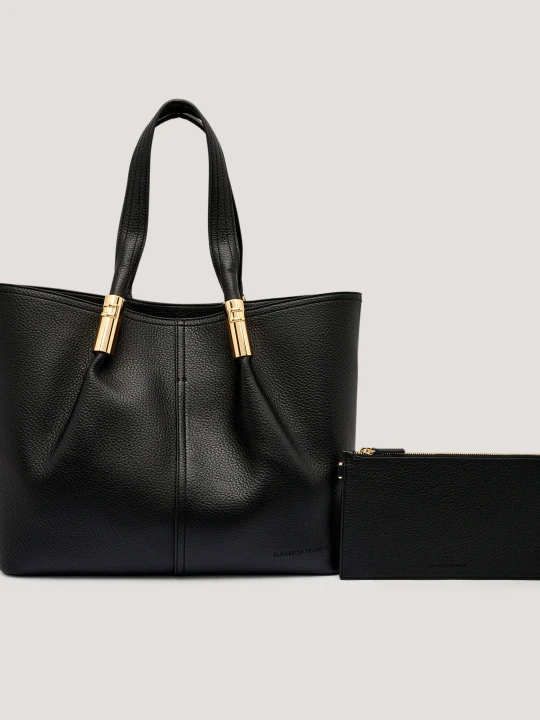 Zdjęcie produktu Elisabetta Franchi Shopperka + saszetka czarny