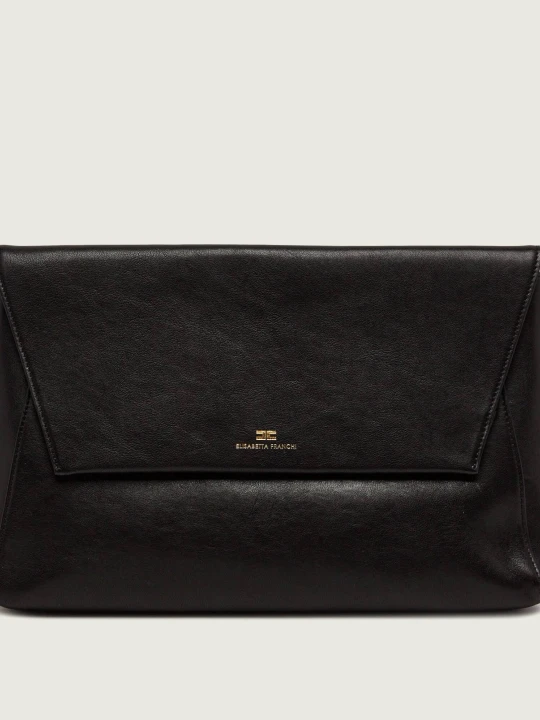 Zdjęcie produktu Elisabetta Franchi Skórzana kopertówka czarny