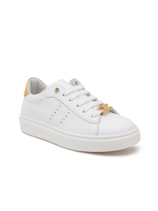 Zdjęcie produktu Elisabetta Franchi Skórzane sneakersy la mia bambina