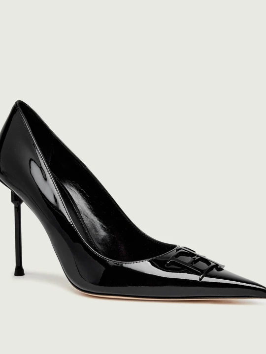 Zdjęcie produktu Elisabetta Franchi Skórzane szpilki czarny