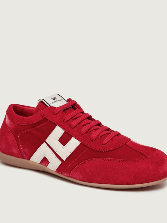 Zdjęcie produktu Elisabetta Franchi Sneakersy | zamsz czerwony