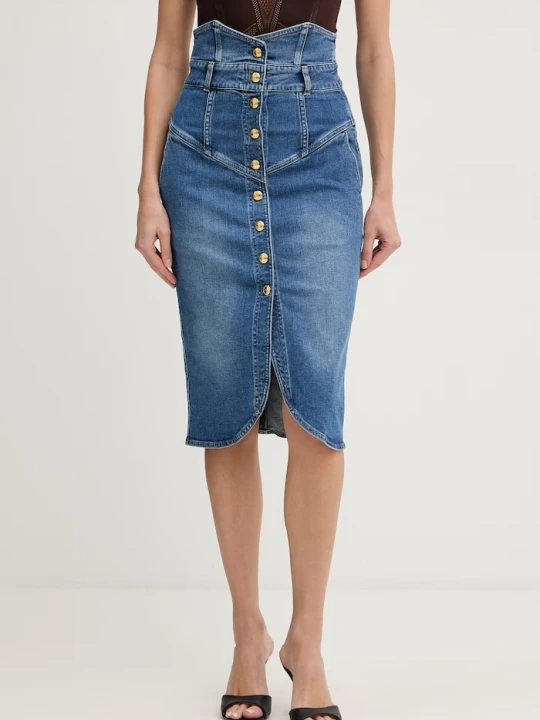Zdjęcie produktu Elisabetta Franchi spódnica jeansowa niebieski
