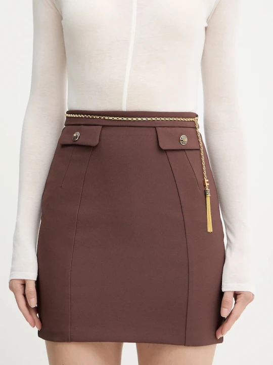 Zdjęcie produktu Elisabetta Franchi spódnica brązowy