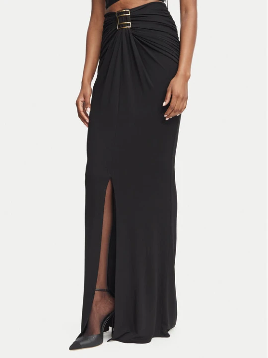 Zdjęcie produktu Elisabetta Franchi Spódnica maxi GO-251-67E2-V450 Czarny Slim Fit