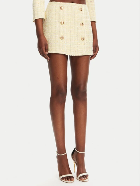 Zdjęcie produktu Elisabetta Franchi Spódnica mini GO-116-52E2-V420 Żółty Regular Fit