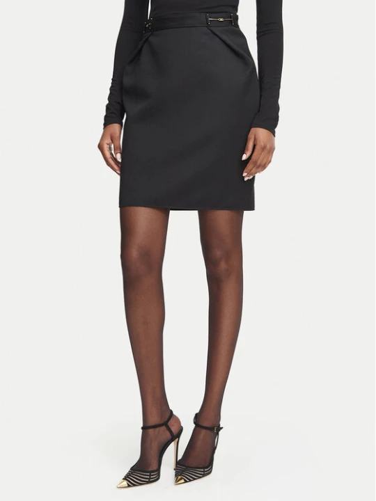 Zdjęcie produktu Elisabetta Franchi Spódnica mini GO-250-67E2-V420 Czarny Slim Fit