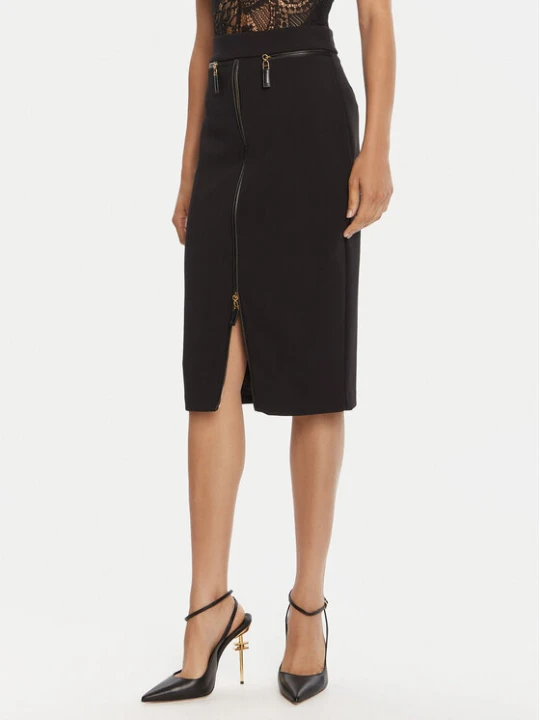 Zdjęcie produktu Elisabetta Franchi Spódnica ołówkowa GO-134-56E2-V390 Czarny Regular Fit