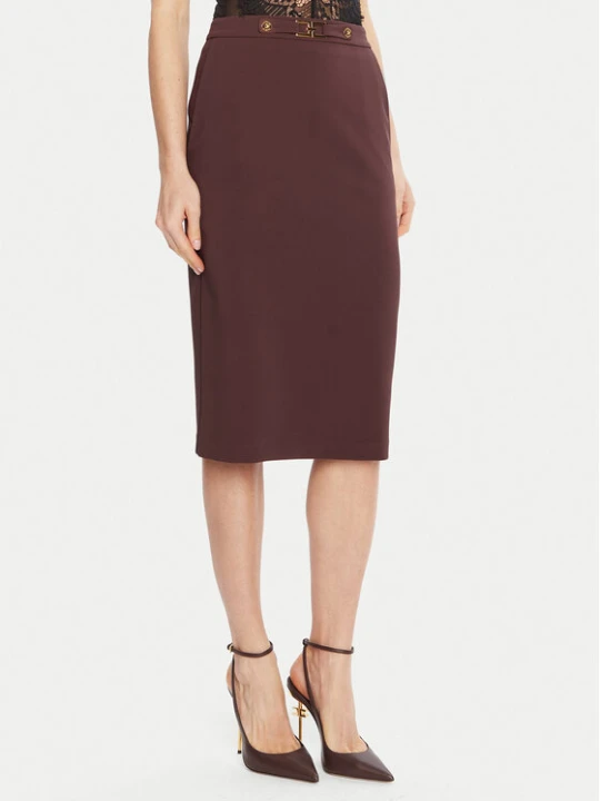 Zdjęcie produktu Elisabetta Franchi Spódnica ołówkowa GO-137-56E2-V320 Bordowy Regular Fit