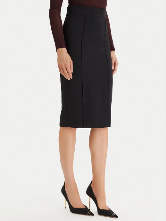 Zdjęcie produktu Elisabetta Franchi Spódnica ołówkowa GO-159-61E2-110 Czarny Slim Fit