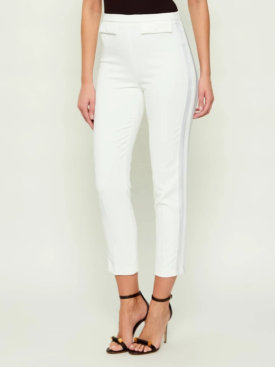 Zdjęcie produktu Elisabetta Franchi Spodnie cygaretki | Slim Fit biały