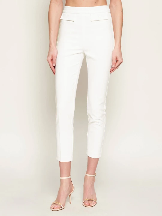 Zdjęcie produktu Elisabetta Franchi Spodnie cygaretki | Slim Fit biały