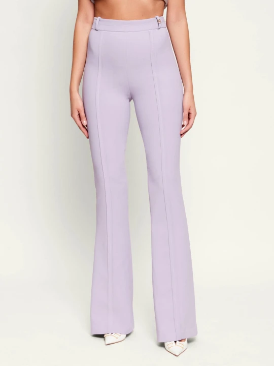 Zdjęcie produktu Elisabetta Franchi Spodnie | flare fit lawendowy