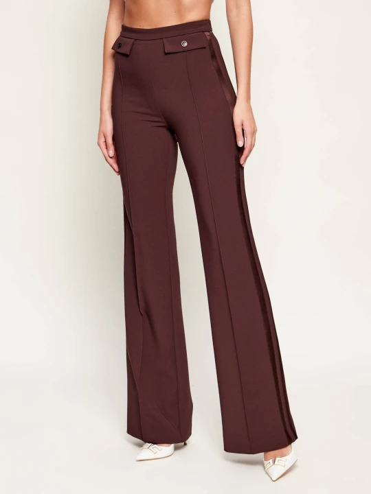 Zdjęcie produktu Elisabetta Franchi Spodnie | flare fit brązowy