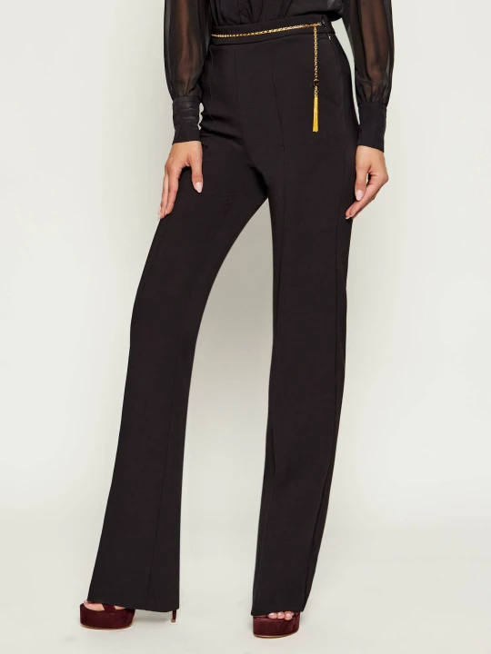 Zdjęcie produktu Elisabetta Franchi Spodnie | flare fit czarny