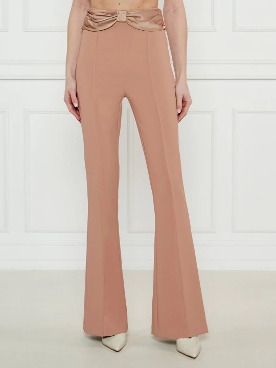 Zdjęcie produktu Elisabetta Franchi Spodnie | flare fit nude