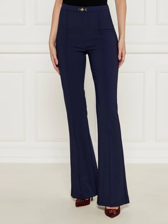 Zdjęcie produktu Elisabetta Franchi Spodnie | flare fit fioletowy