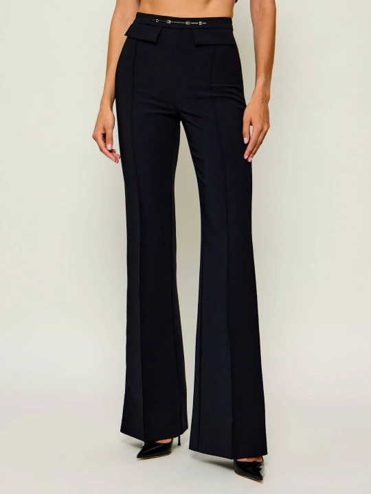 Zdjęcie produktu Elisabetta Franchi Spodnie | flare fit czarny