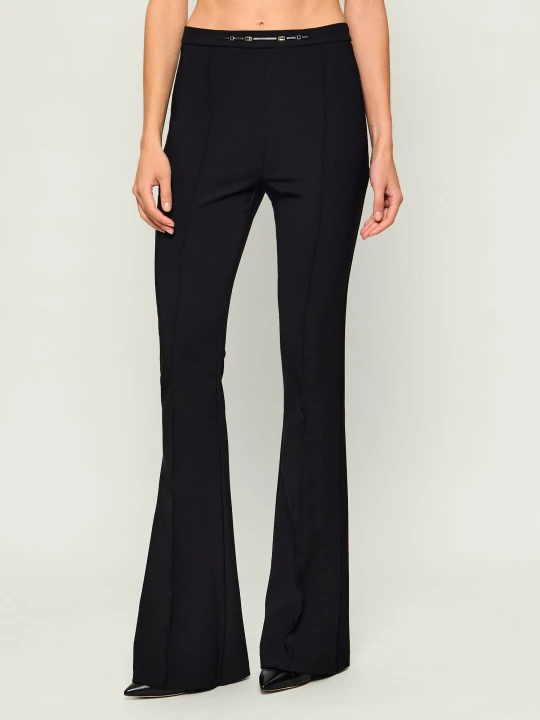 Zdjęcie produktu Elisabetta Franchi Spodnie | flare fit czarny