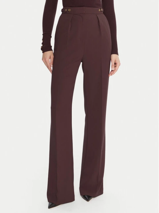 Zdjęcie produktu Elisabetta Franchi Spodnie materiałowe PA-099-56E2-V390 Bordowy Regular Fit