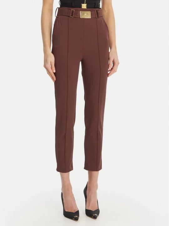 Zdjęcie produktu Elisabetta Franchi Spodnie materiałowe PA-132-61E2-V350 Brązowy Regular Fit
