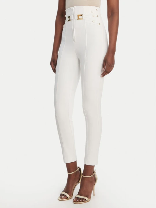 Zdjęcie produktu Elisabetta Franchi Spodnie materiałowe PA-158-61E2-V350 Biały Skinny Fit
