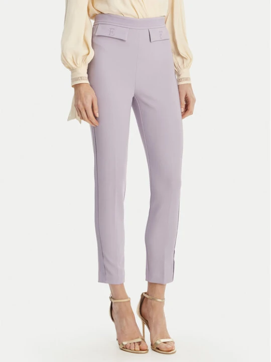 Zdjęcie produktu Elisabetta Franchi Spodnie materiałowe PA-170-61E2-V290 Fioletowy Regular Fit