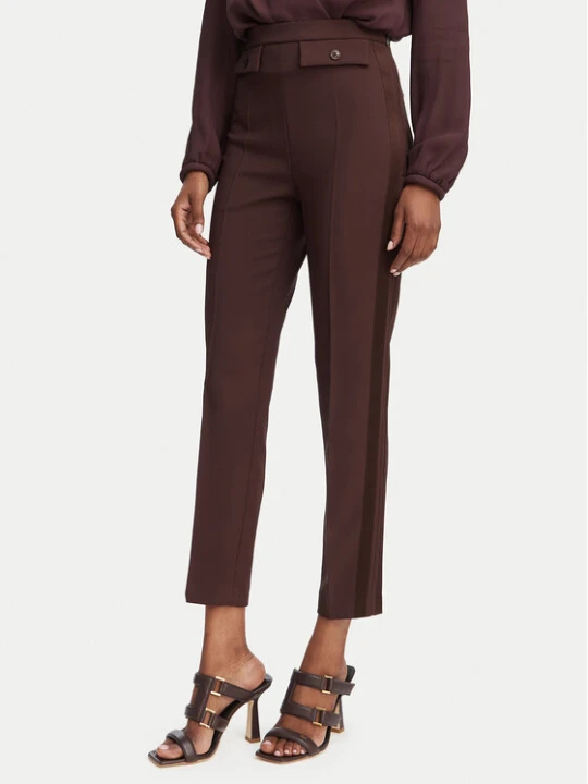 Zdjęcie produktu Elisabetta Franchi Spodnie materiałowe PA-185-62E2-V270 Brązowy ciemny Slim Fit