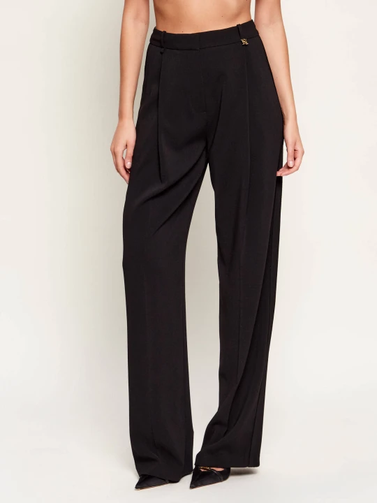 Zdjęcie produktu Elisabetta Franchi Spodnie | Relaxed fit czarny