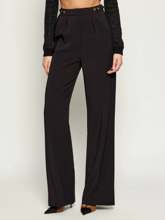Zdjęcie produktu Elisabetta Franchi Spodnie | Relaxed fit czarny