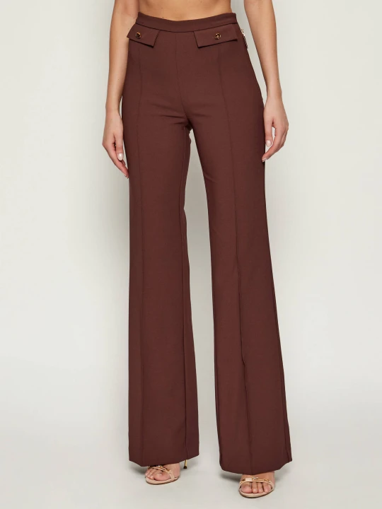 Zdjęcie produktu Elisabetta Franchi Spodnie | Relaxed fit brązowy