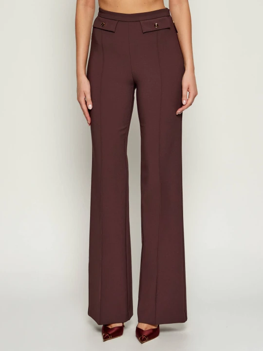 Zdjęcie produktu Elisabetta Franchi Spodnie | Relaxed fit bordowy