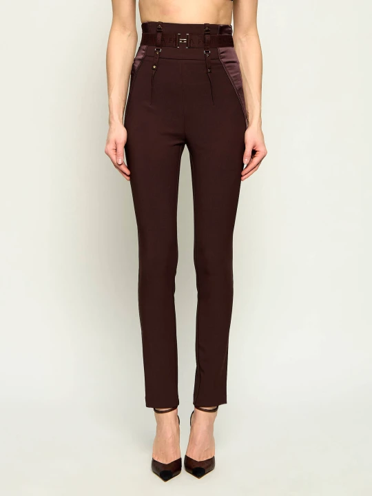 Zdjęcie produktu Elisabetta Franchi Spodnie | Slim Fit brązowy