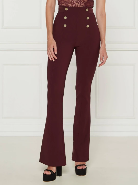 Zdjęcie produktu Elisabetta Franchi Spodnie | Slim Fit bordowy