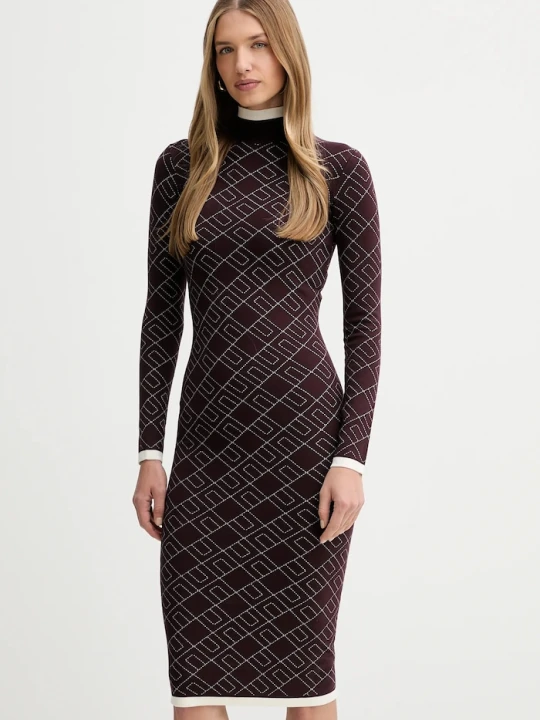 Zdjęcie produktu Elisabetta Franchi sukienka bordowy