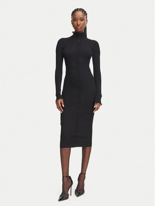 Zdjęcie produktu Elisabetta Franchi Sukienka dzianinowa AM-21B-66E2-V440 Czarny Slim Fit