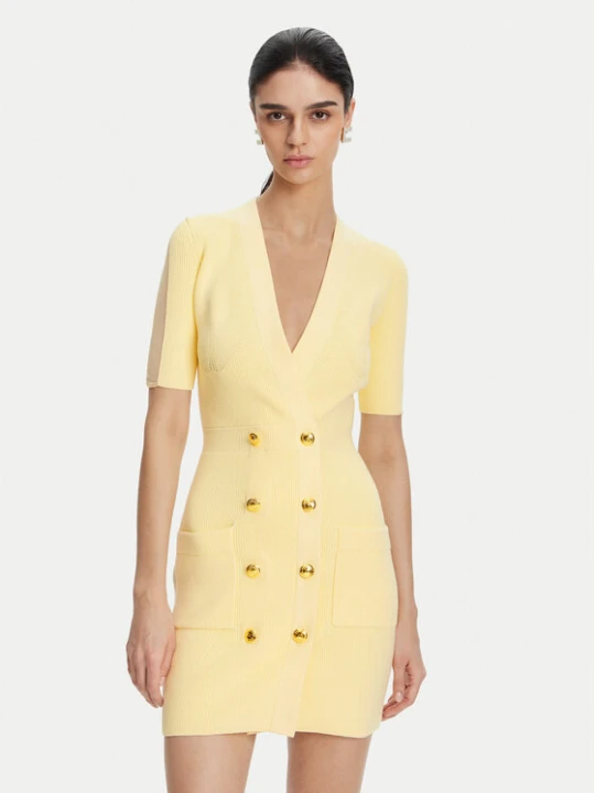 Zdjęcie produktu Elisabetta Franchi Sukienka dzianinowa AM-66S-51E2 Żółty Regular Fit