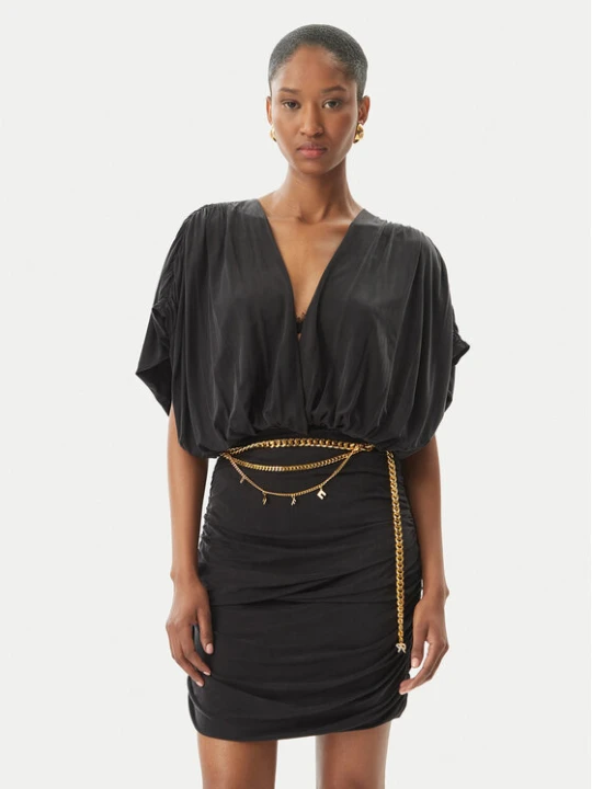 Zdjęcie produktu Elisabetta Franchi Sukienka koktajlowa AB-765-51E2 Czarny Regular Fit