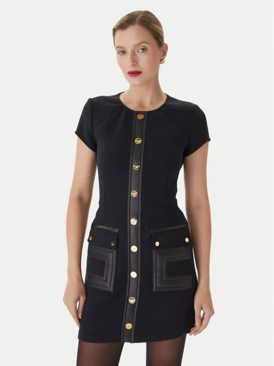 Zdjęcie produktu Elisabetta Franchi Sukienka koktajlowa AB-819-57E2-V690 Czarny Regular Fit