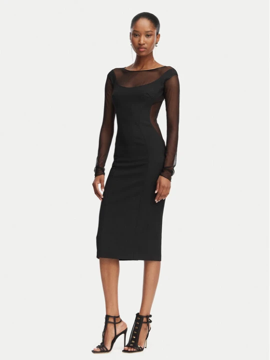 Zdjęcie produktu Elisabetta Franchi Sukienka koktajlowa AB-898-62E2-V390 Czarny Slim Fit