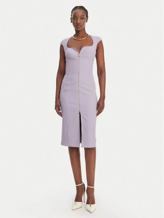 Zdjęcie produktu Elisabetta Franchi Sukienka koktajlowa AB-900-61E2-V430 Fioletowy Regular Fit