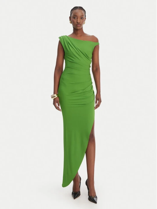 Zdjęcie produktu Elisabetta Franchi Sukienka koktajlowa AB-906-61E2-V450 Zielony Regular Fit